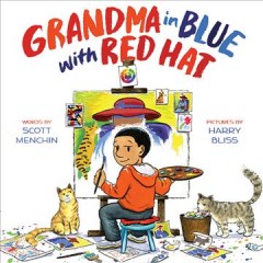 Grandma in blue with red hat  Cover Image