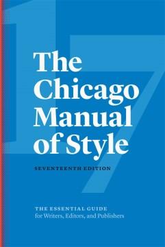 The Chicago manual of style. Cover Image